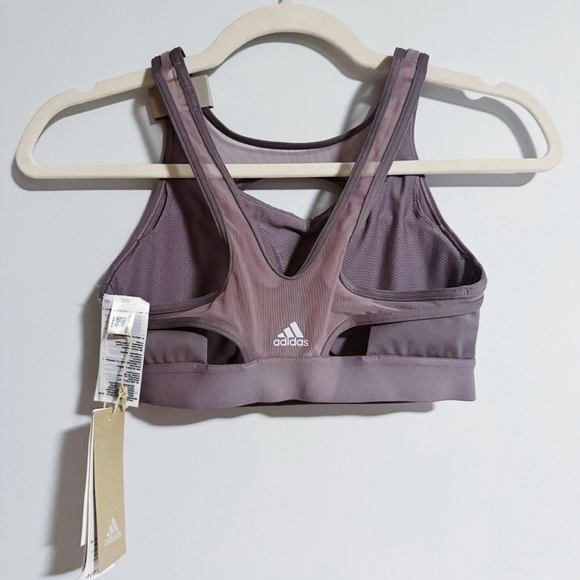 Adidas - Legacy Purple DRST Torch Sports Bra - Picture 5 of 5